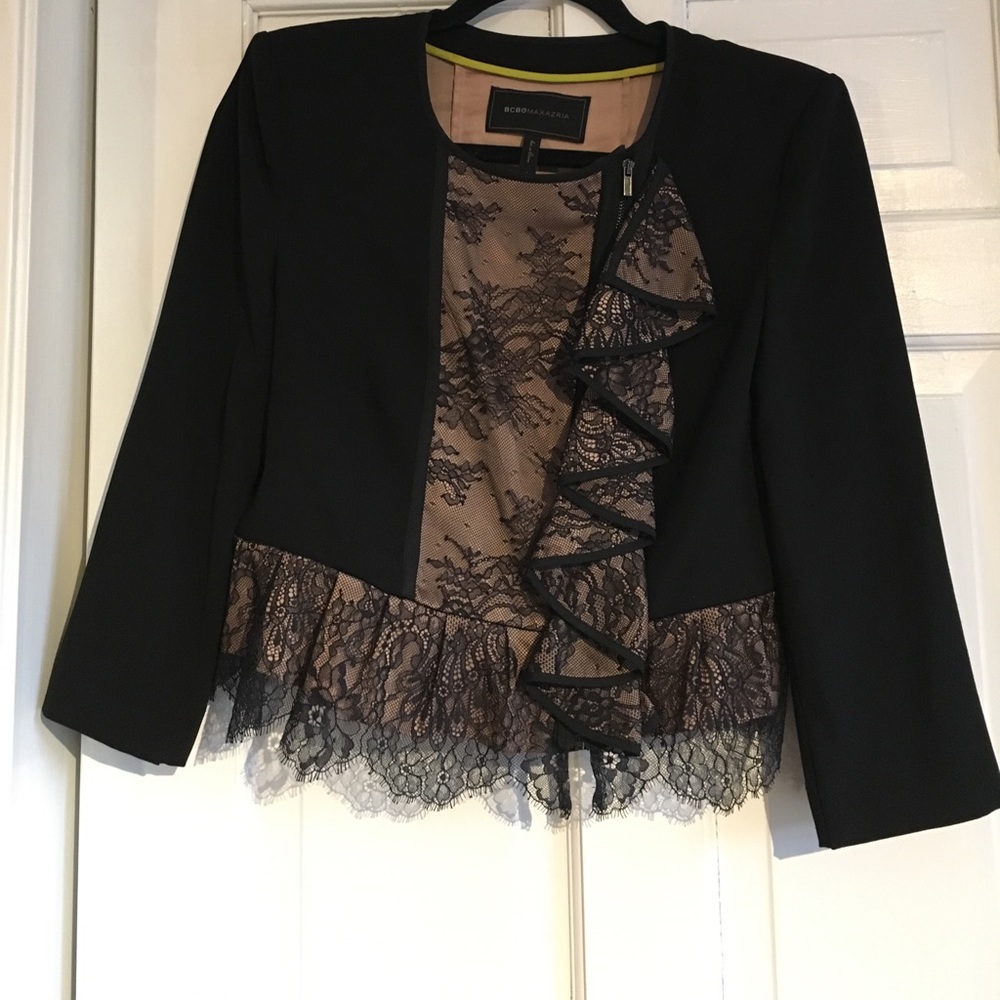 BCBG MaxAZRIA dressy lace jacket